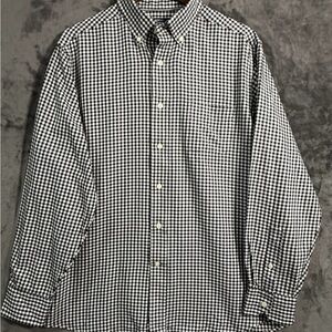 Daniel Cremieux Black and White Gingham Men's Shirt